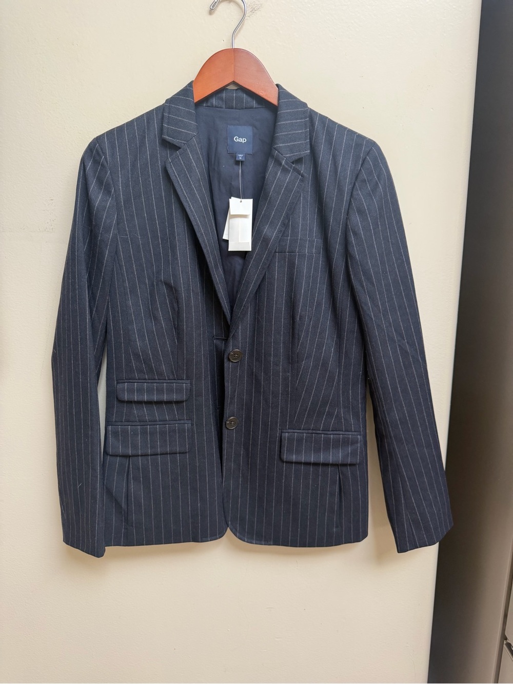 NWT Gap Navy Pinstripe Blazer Jacket